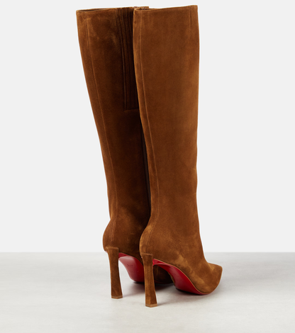 Christian Louboutin Suede Knee-High Boots