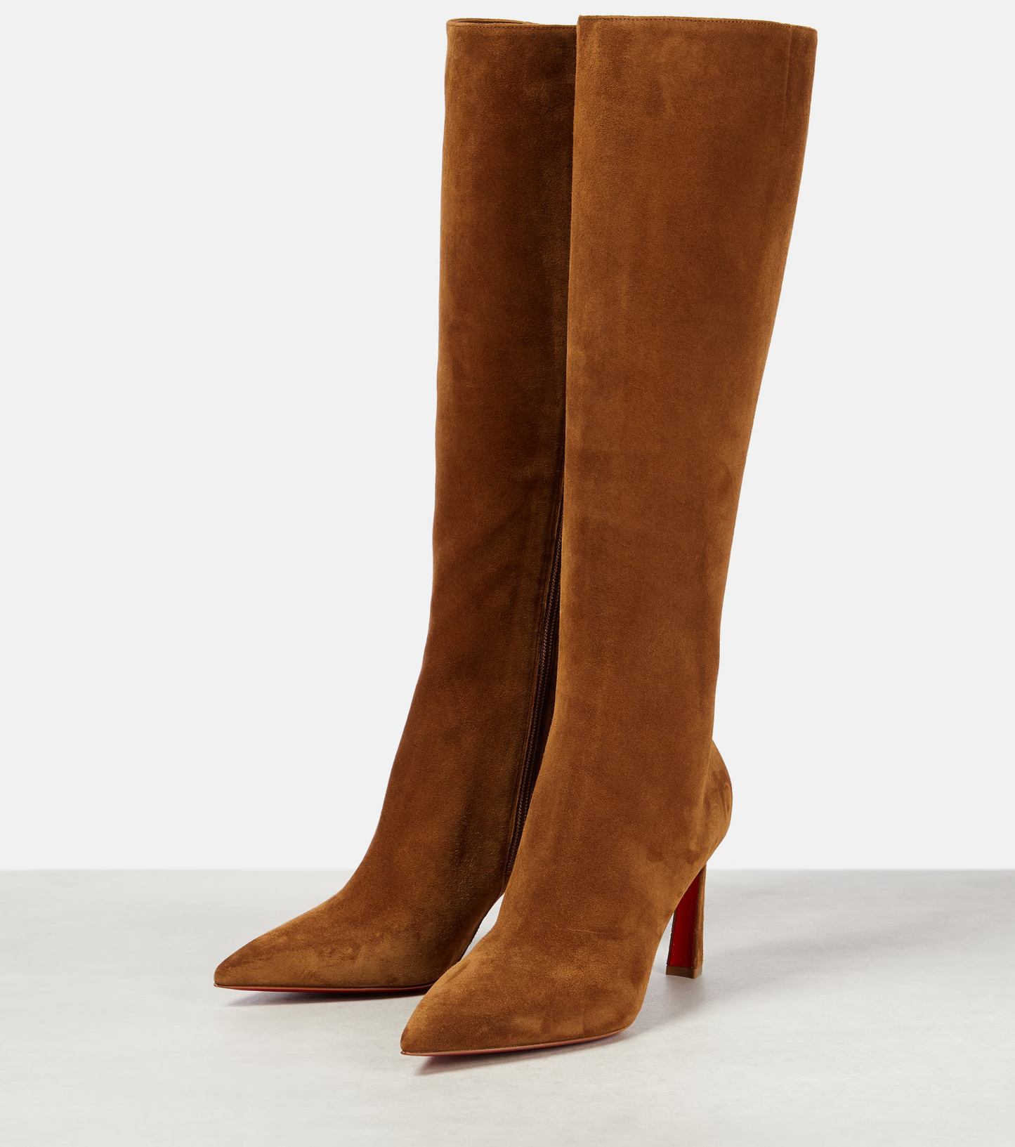 Christian Louboutin Suede Knee-High Boots